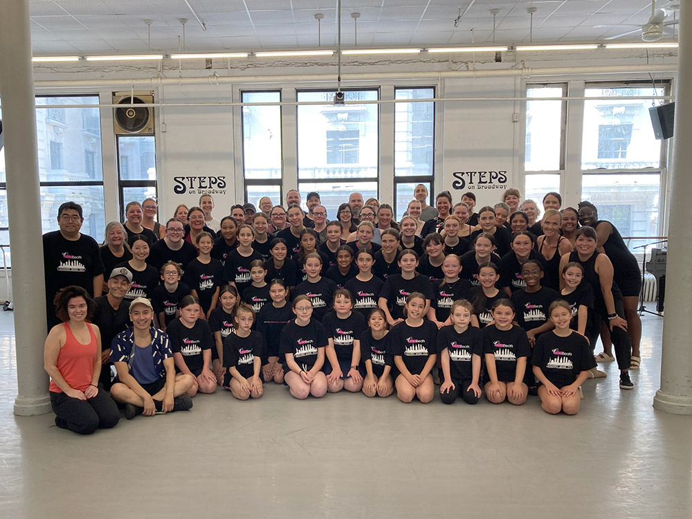 group dance class visit from Bella Dance Academy with Full Group 7/24/25