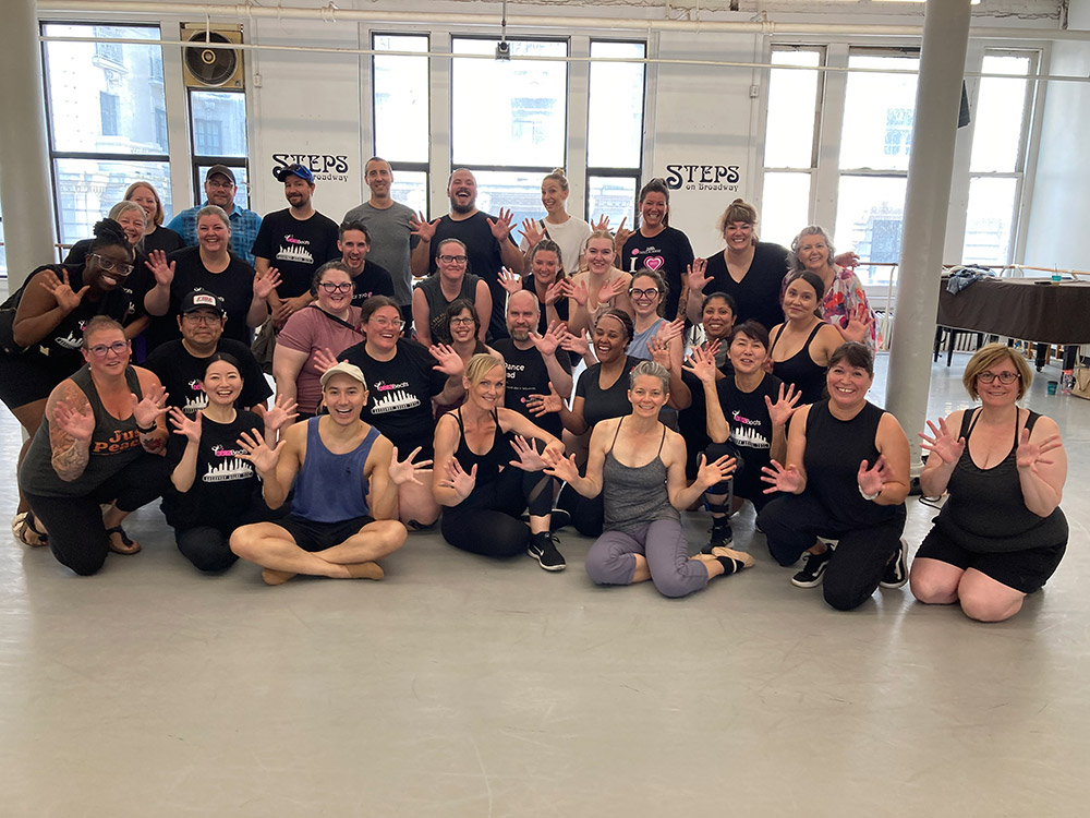 group dance class visit from Bella Dance Academy with Plu Sayampol 7/24/25