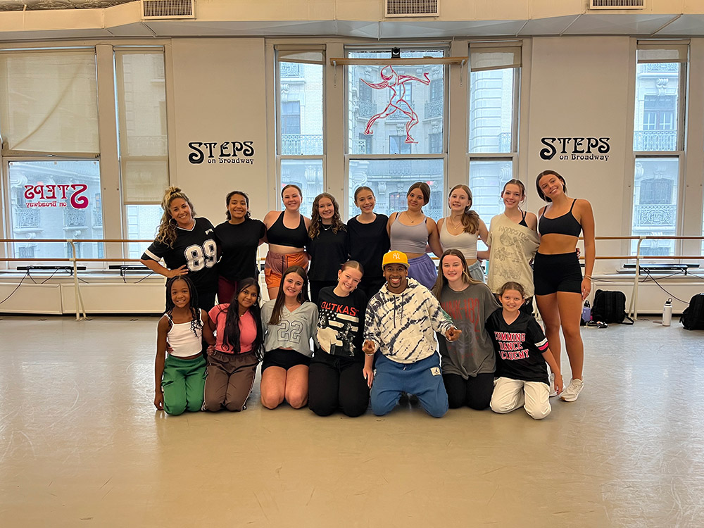 group dance visit from Cumming Dance Academy with Robert Taylor Jr. 6/14/25