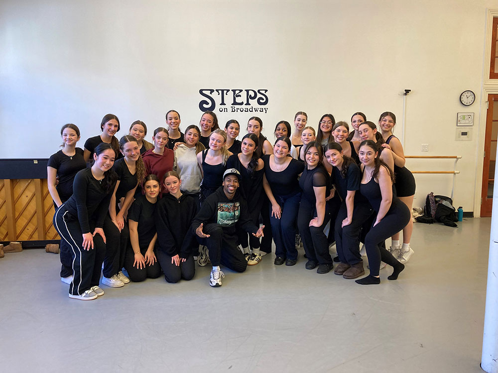 Group dance visit from EduTravel Iona Secondary School with Robert Taylor Jr 2/21/25