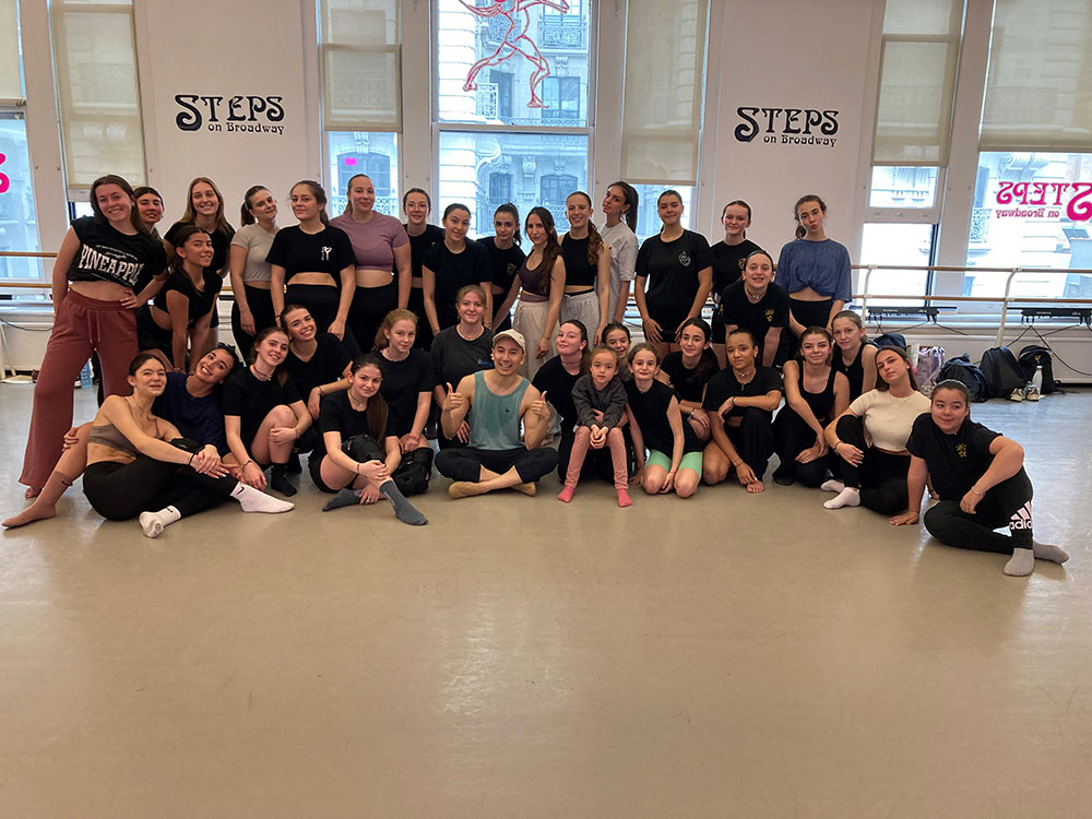 group dance class visit with Fior Di Stella with Plu Sayampol 4/19/25