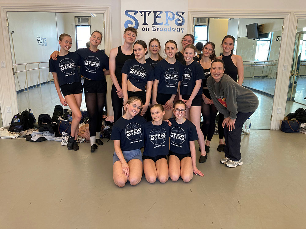 group dance class visit from Jason Thomas Performing Arts with Krystyna Resavy 4/14/25