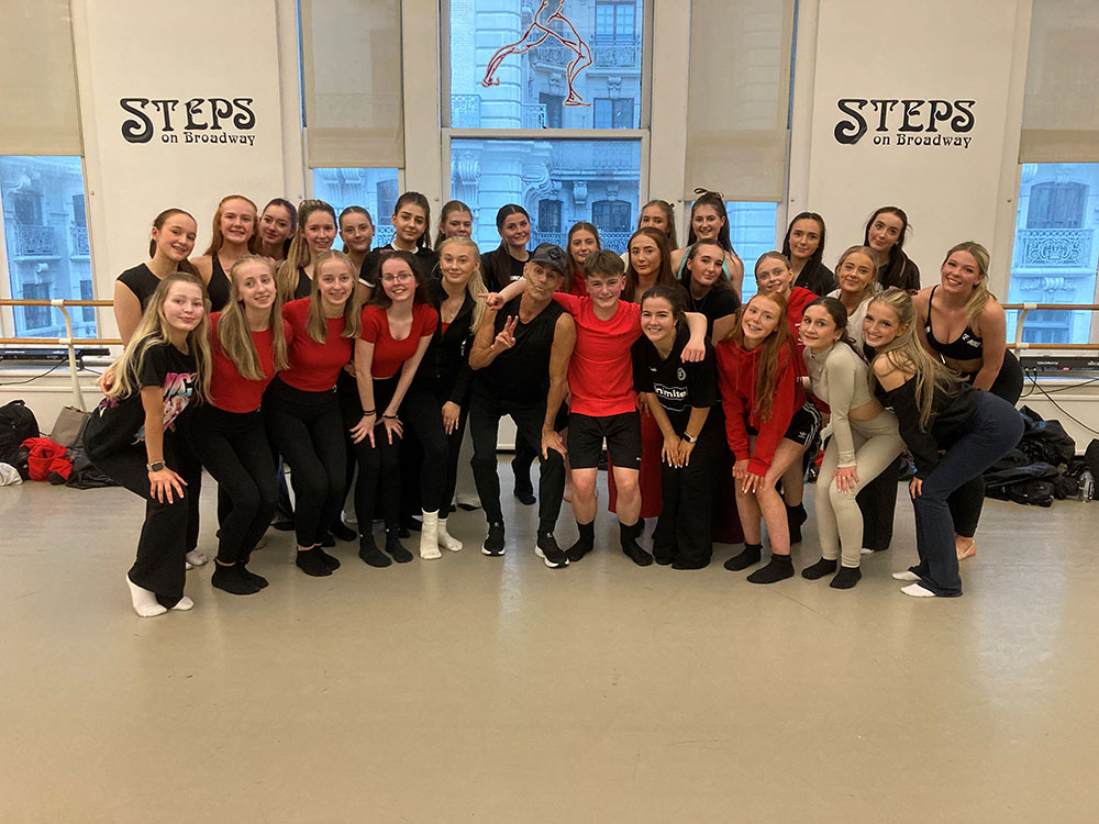 Group dance class visit from Premiership Experience-Denny High School with John Leggio 4/5/25